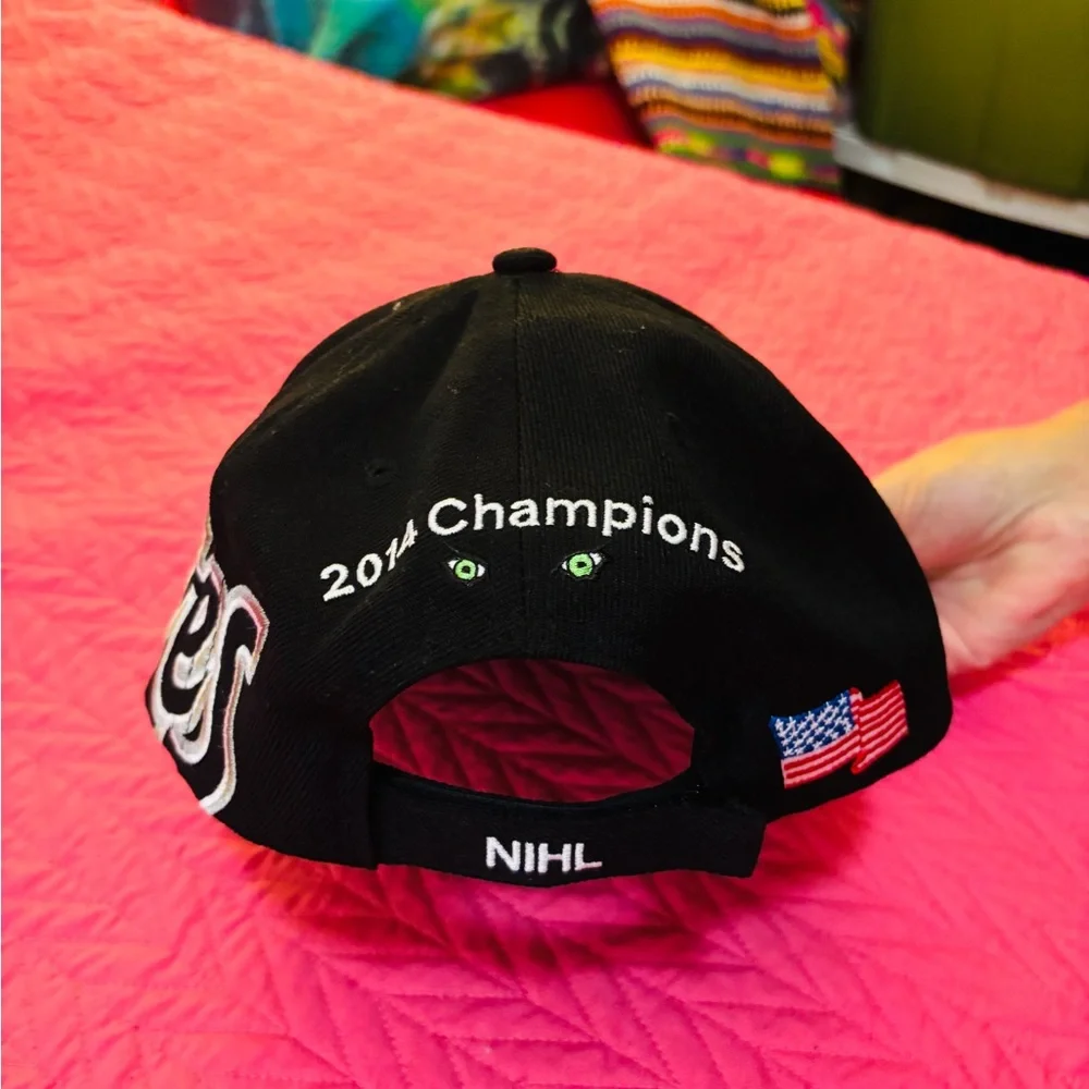 NIHL Wolves Black Snapback Hat